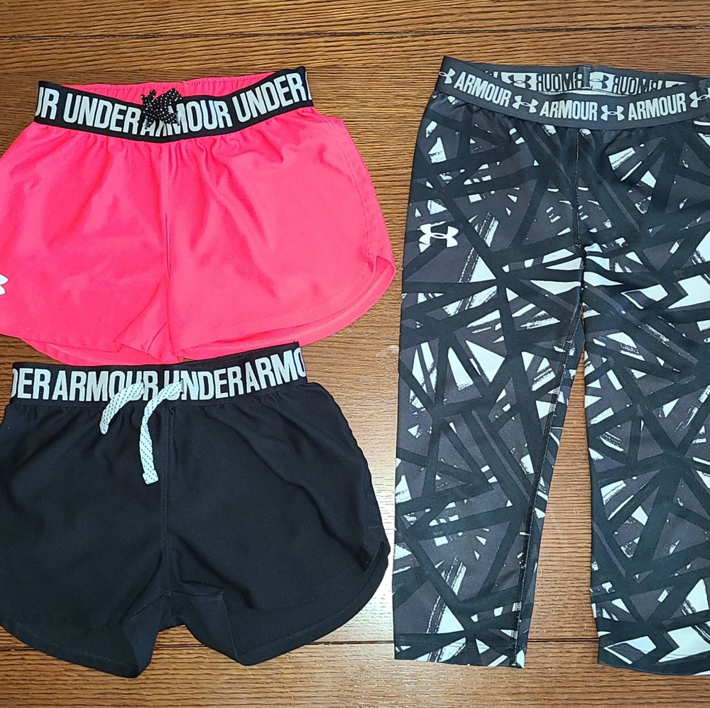 Girls Under Armor shorts and capri